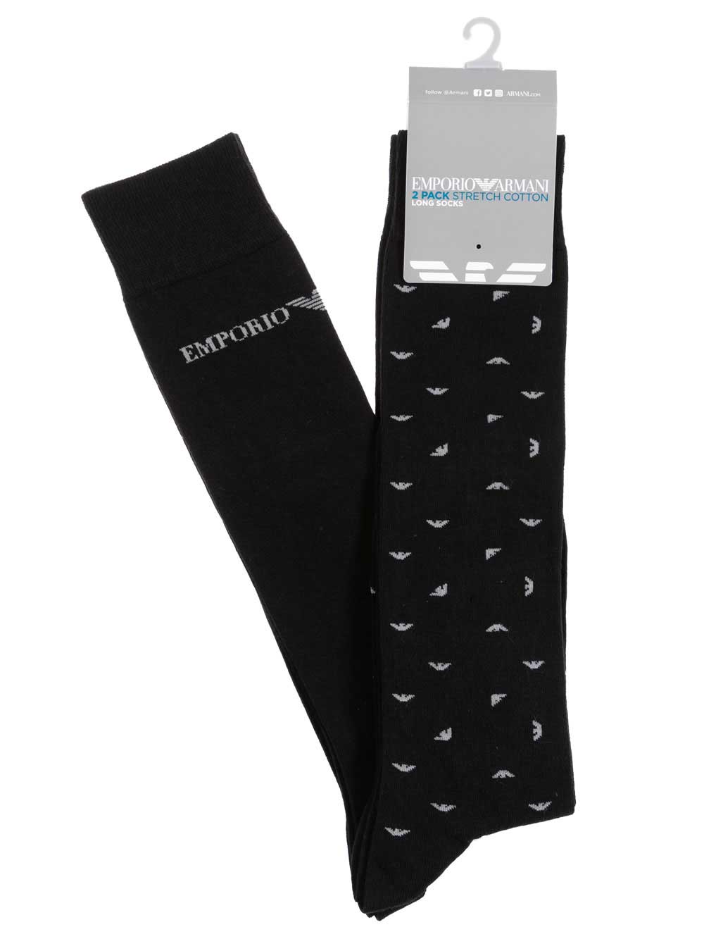 Gambaletto Uomo Bipack Emporio Armani Nero - 3023019A29220 Gambaletto Uomo Bipack Emporio Armani Nero - 3023019A29220