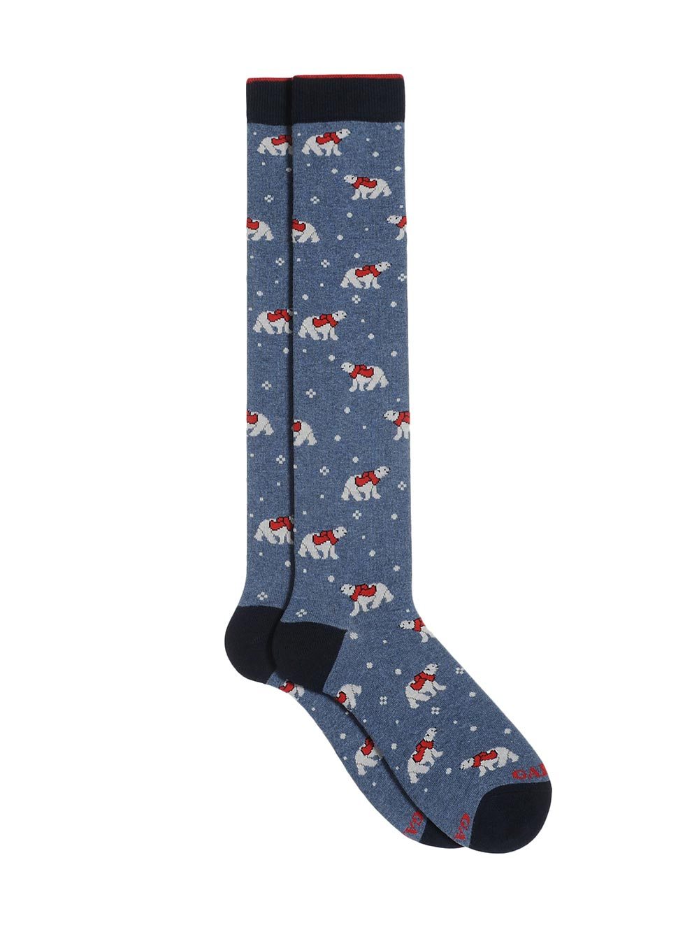 Gambaletto Uomo Gallo Cotone Elasticizzato Fantasia Orsi Polari Blu - AP50642213236 Gambaletto Uomo Gallo Cotone Elasticizzato Fantasia Orsi Polari Blu - AP50642213236