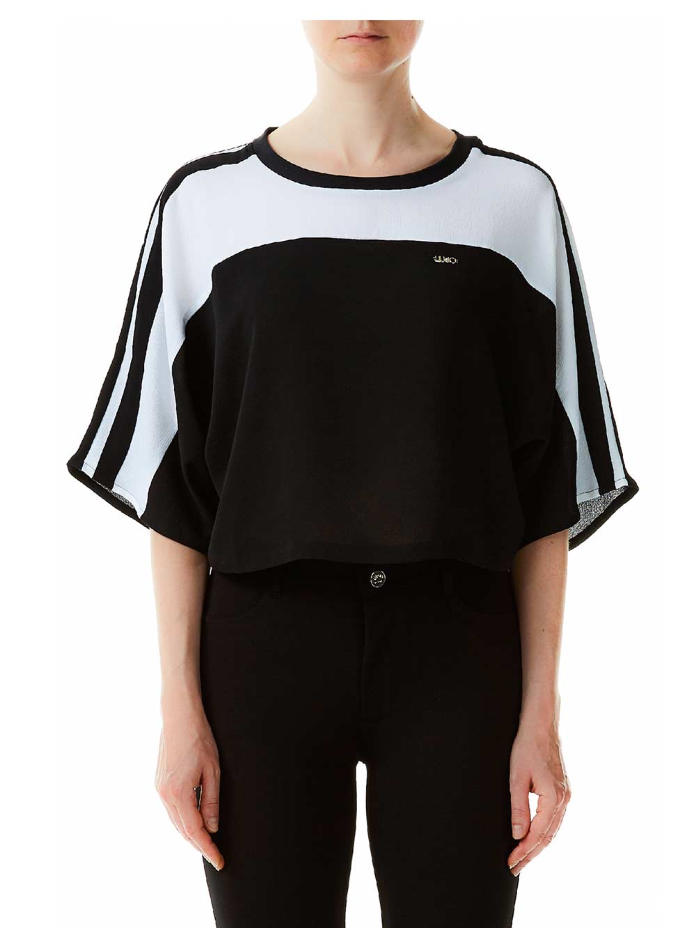 Tunica Donna Liu Jo Sport Nera - TA0202T8552A3651 Tunica Donna Liu Jo Sport Nera - TA0202T8552A3651