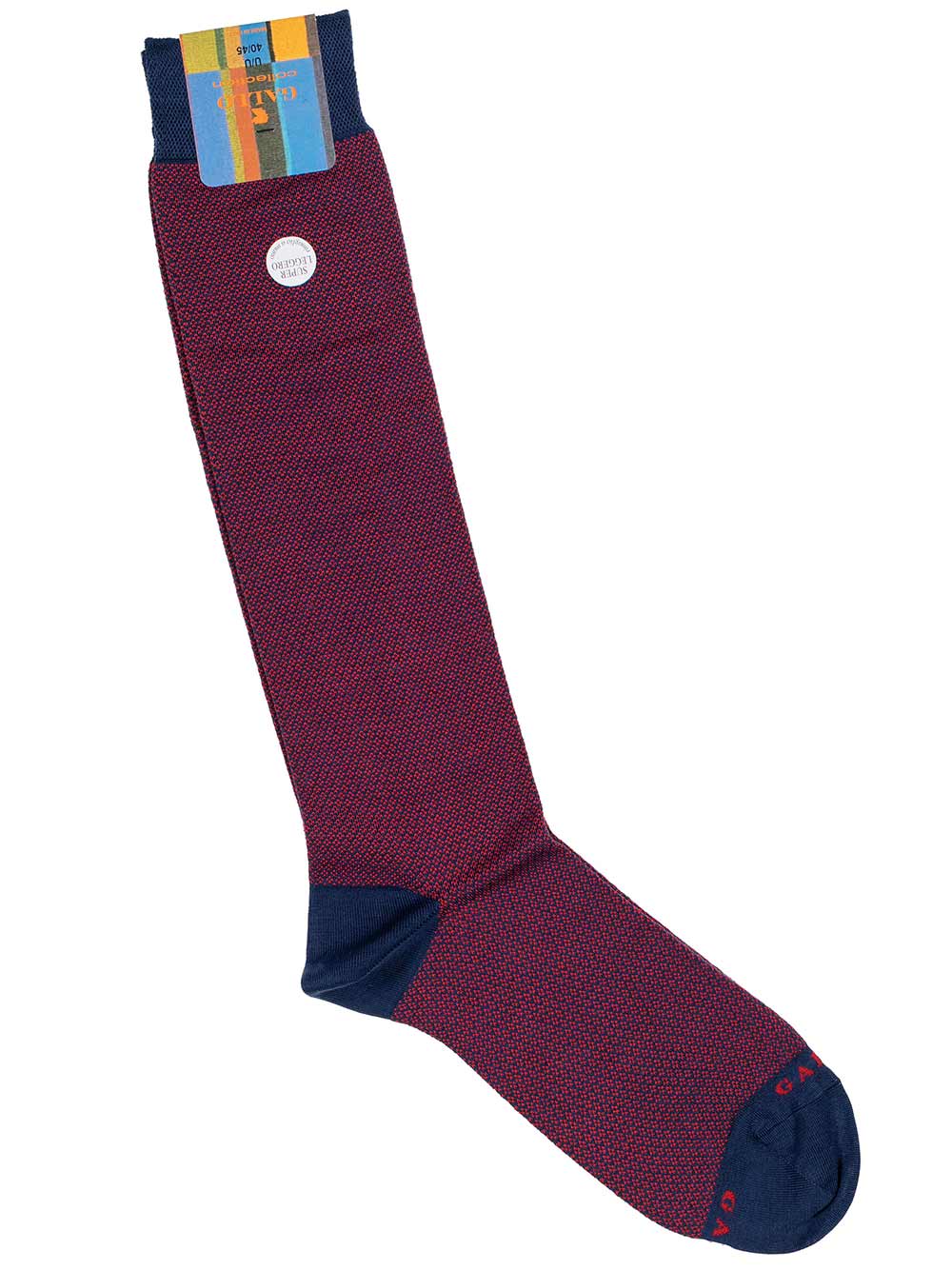 Gambaletto Uomo Gallo Cotone Rosso e Blu - AP50983512679 Gambaletto Uomo Gallo Cotone Rosso e Blu - AP50983512679