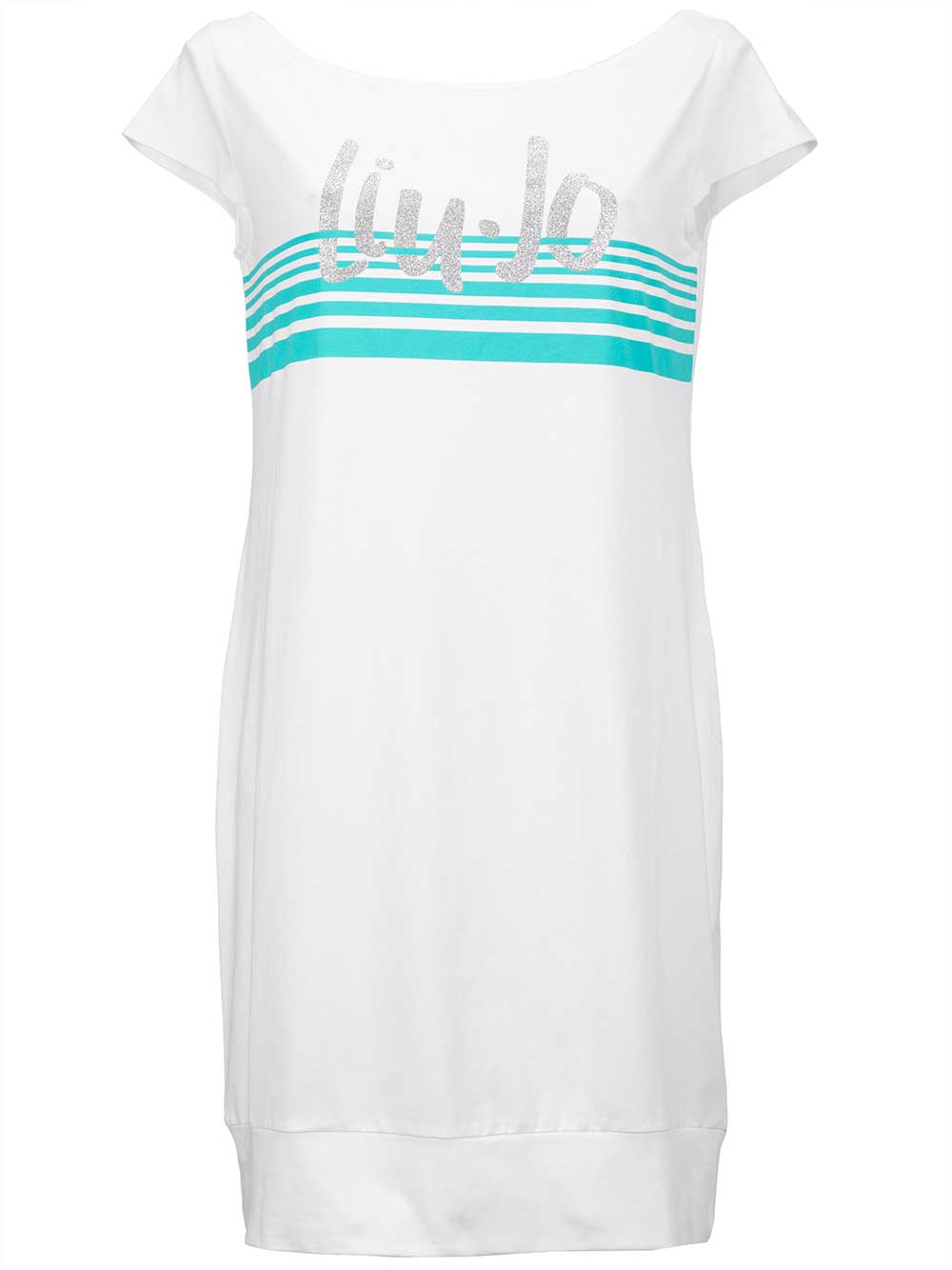 Abitino Donna Liu Jo Sport Bianco in cotone leggermente elasticizzato - VA0069J5003B3684 Abitino Donna Liu Jo Sport Bianco in cotone leggermente elasticizzato - VA0069J5003B3684