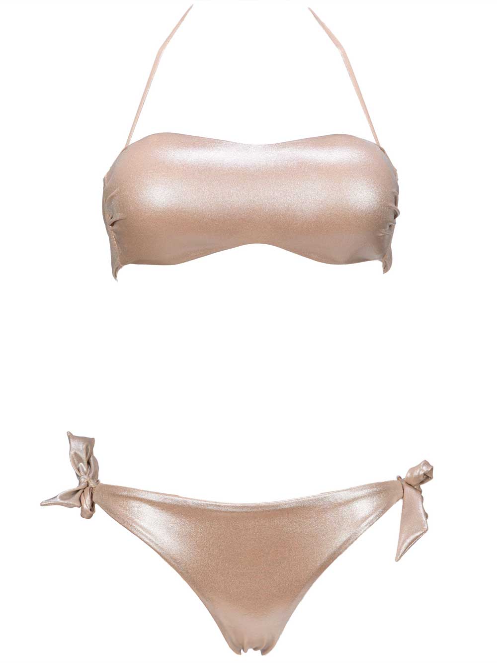 Bikini Donna Liu Jo Beachwear in lycra Cipria Metalizzato - VA0081J589804944 Bikini Donna Liu Jo Beachwear in lycra Cipria Metalizzato - VA0081J589804944