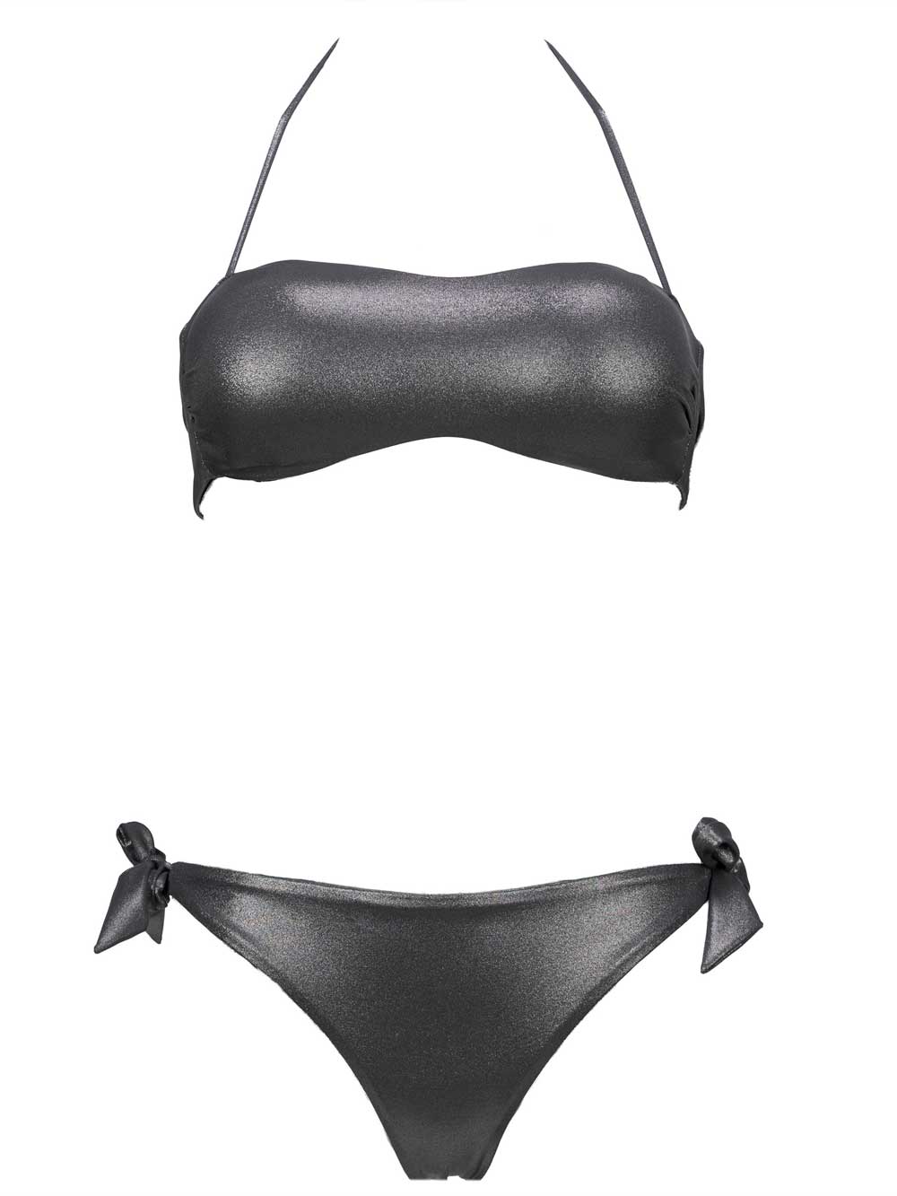 Bikini Donna Liu Jo Beachwear in lycra Grigio Metalizzato - VA0081J589804025 Bikini Donna Liu Jo Beachwear in lycra Grigio Metalizzato - VA0081J589804025