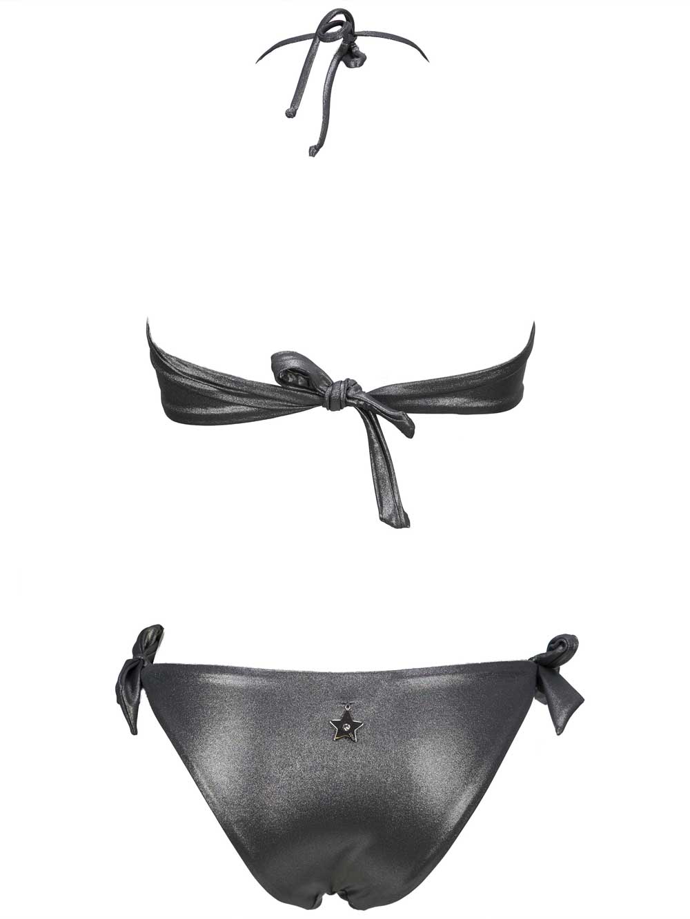 Bikini Donna Liu Jo Beachwear in lycra Grigio Metalizzato - VA0081J589804025 Bikini Donna Liu Jo Beachwear in lycra Grigio Metalizzato - VA0081J589804025