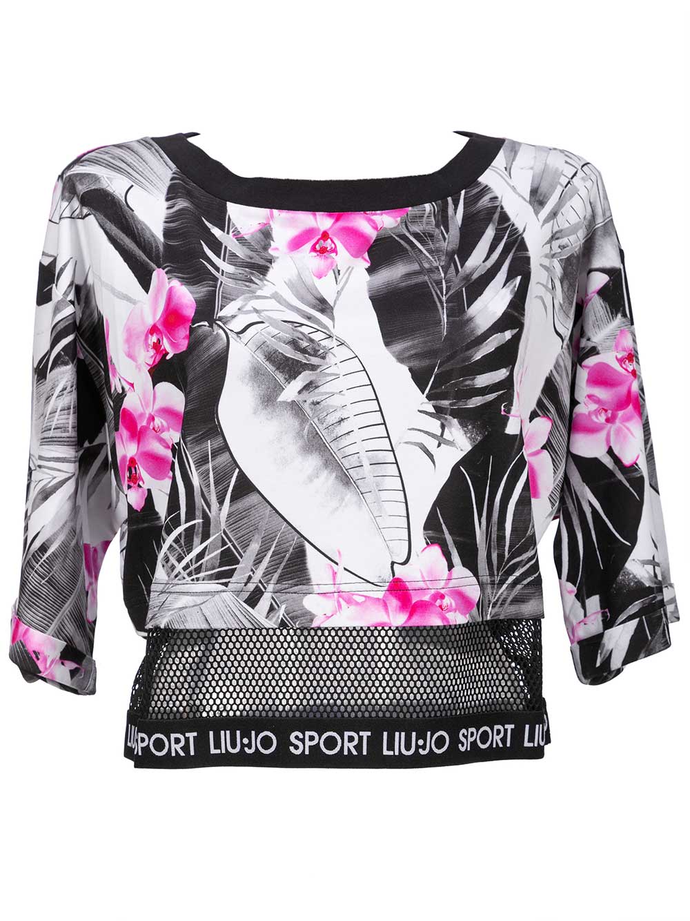 Maglia Donna Liu Jo Sport Fantasia Orchidee e Foglie - TA0160J5943U9827 Maglia Donna Liu Jo Sport Fantasia Orchidee e Foglie - TA0160J5943U9827
