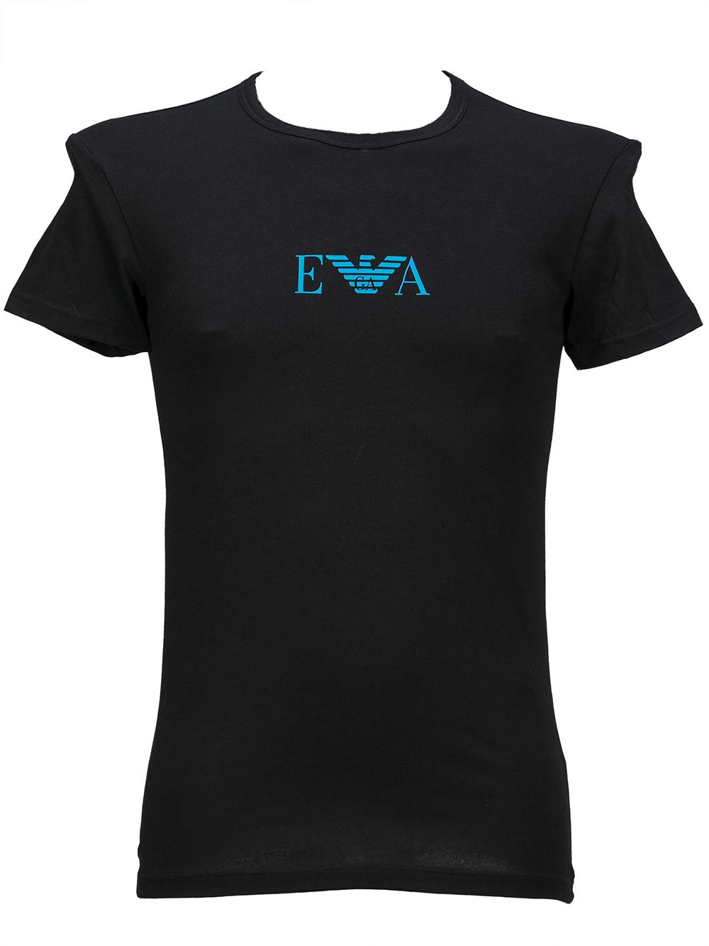 Maglia esternabile Basic Uomo Emporio Armani in Cotone Nera - 1110350P71520 Maglia esternabile Basic Uomo Emporio Armani in Cotone Nera - 1110350P71520