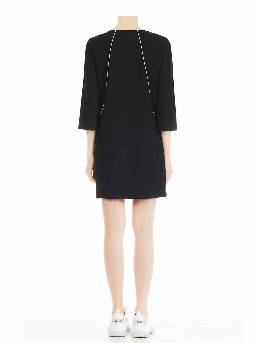 Abitino nero Donna Liu Jo Sport in jersey rasato cascante - TF0224J608622222 Abitino nero Donna Liu Jo Sport in jersey rasato cascante - TF0224J608622222