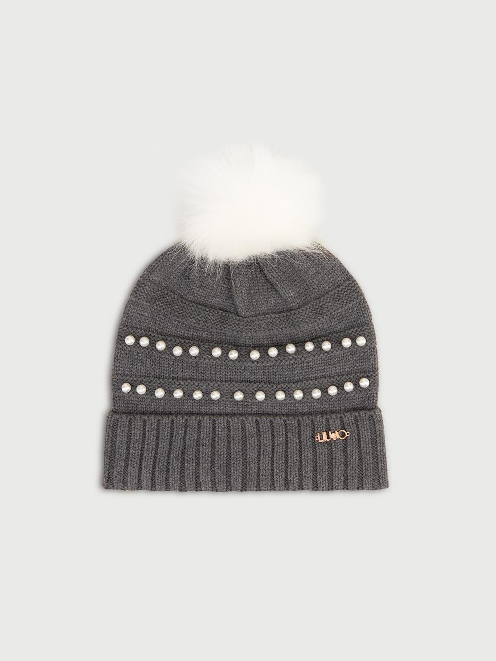 Cappello cuffia donna grigio in maglia Liu Jo Sport - TF0204MAG3402050 Cappello cuffia donna grigio in maglia Liu Jo Sport - TF0204MAG3402050
