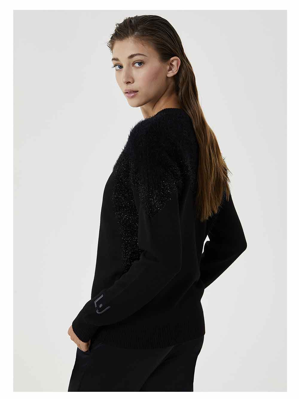 Giacchino Donna Liu Jo Sport nero in caldi filati mix - TF0073MAG34A3306 Giacchino Donna Liu Jo Sport nero in caldi filati mix - TF0073MAG34A3306