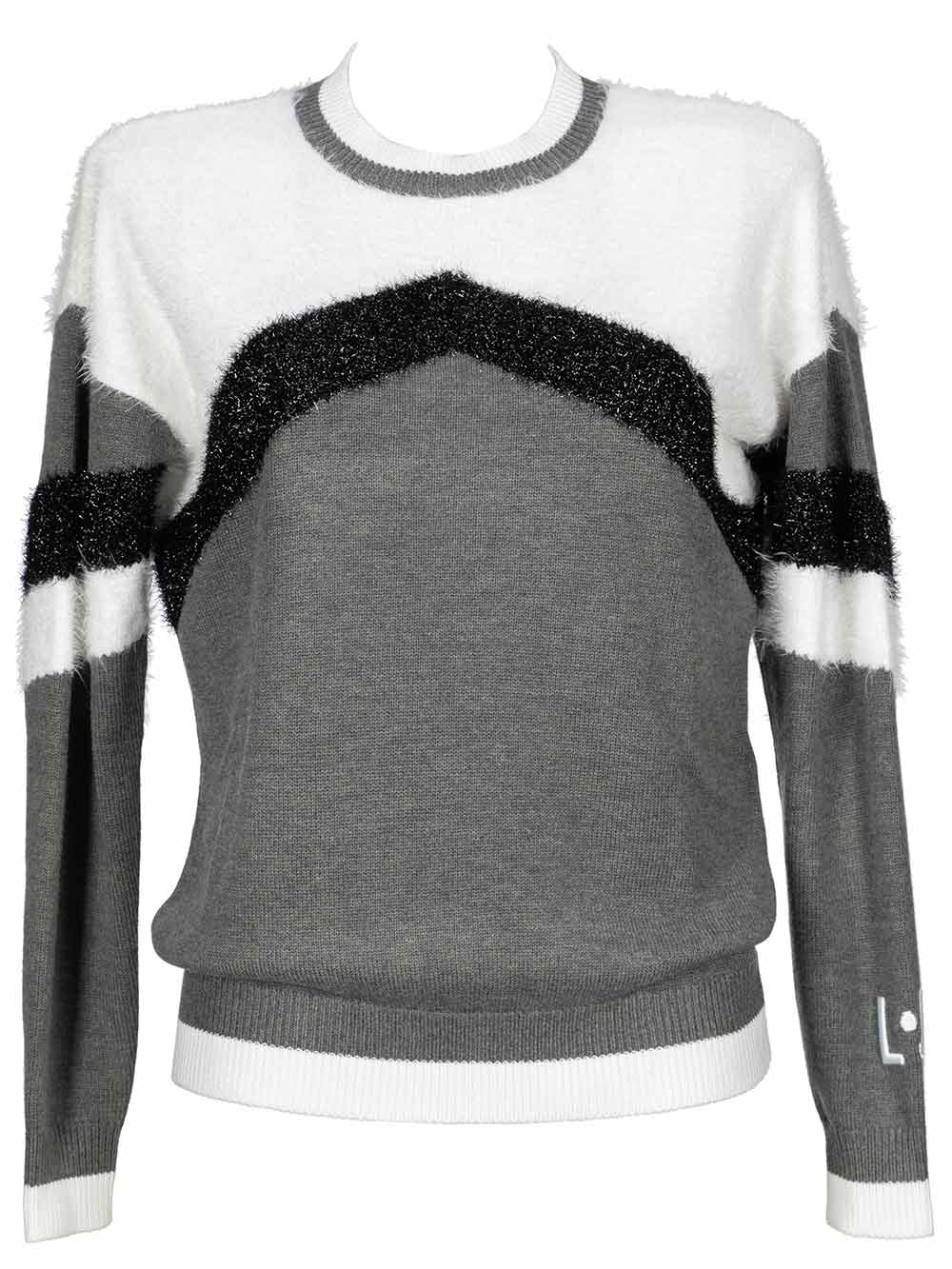 Maglia Donna Liu Jo Sport grigia in caldi filati mix - TF0072MAG34B3821 Maglia Donna Liu Jo Sport grigia in caldi filati mix - TF0072MAG34B3821