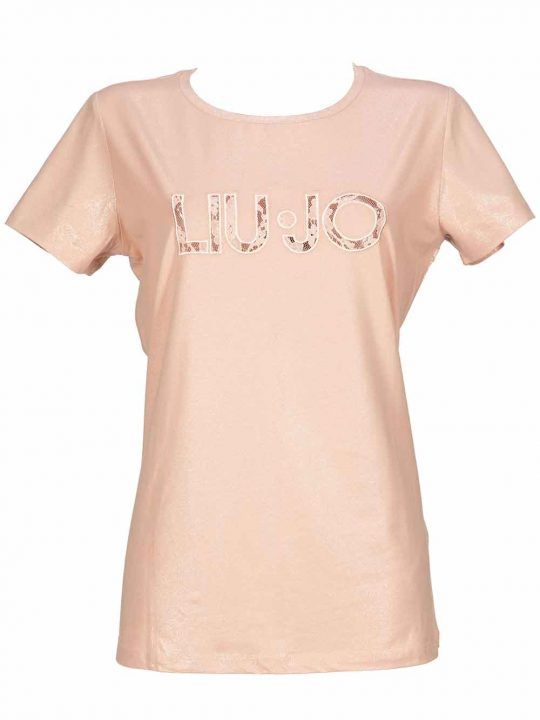 T-shirt Donna Liu Jo Sport rosa in cotone - TA0117J5003U9866