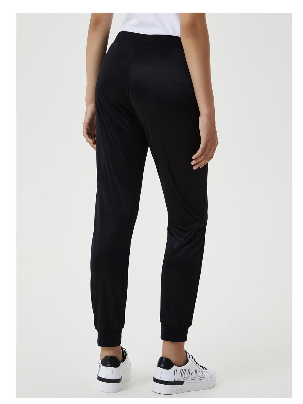 Tuta Donna Liu Jo Sport Nera bicolor rosa nera in raso - TF0041J6071B3829