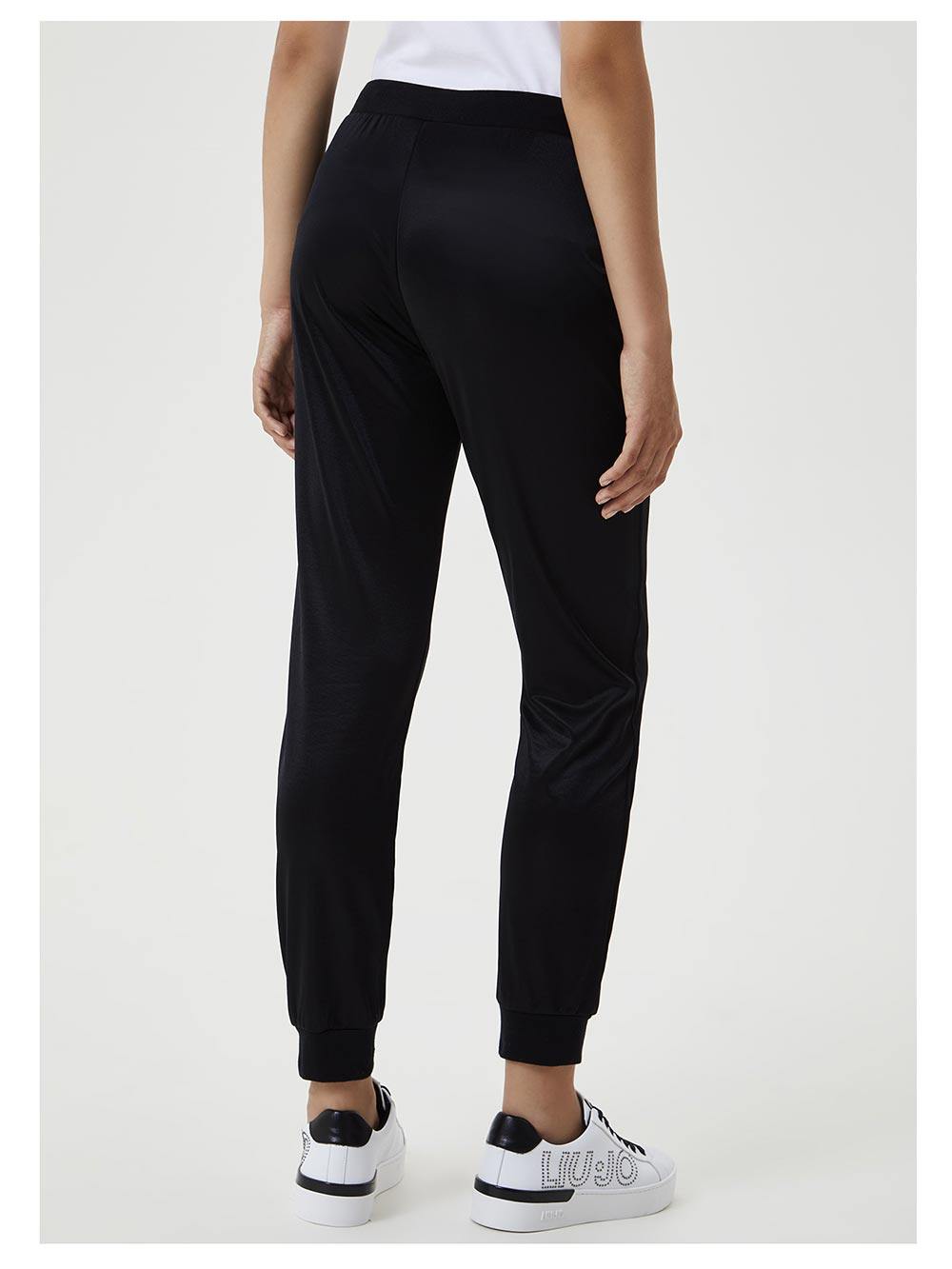 Tuta Donna Liu Jo Sport Nera in bicolor bianconera in raso - TF0041J6071128 Tuta Donna Liu Jo Sport Nera in bicolor bianconera in raso - TF0041J6071128