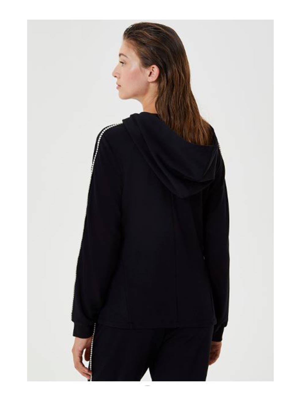 Tuta Donna Liu Jo Sport nera in misto viscosa cascante felpata - TF0113F057622222 Tuta Donna Liu Jo Sport nera in misto viscosa cascante felpata - TF0113F057622222