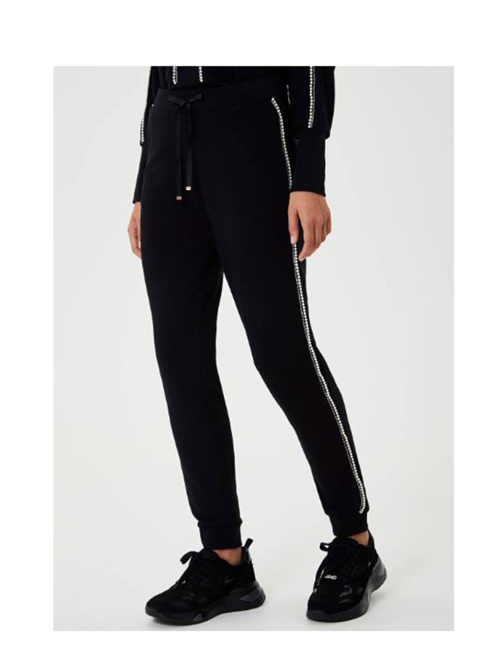 Tuta Donna Liu Jo Sport nera in misto viscosa cascante felpata - TF0113F057622222 Tuta Donna Liu Jo Sport nera in misto viscosa cascante felpata - TF0113F057622222