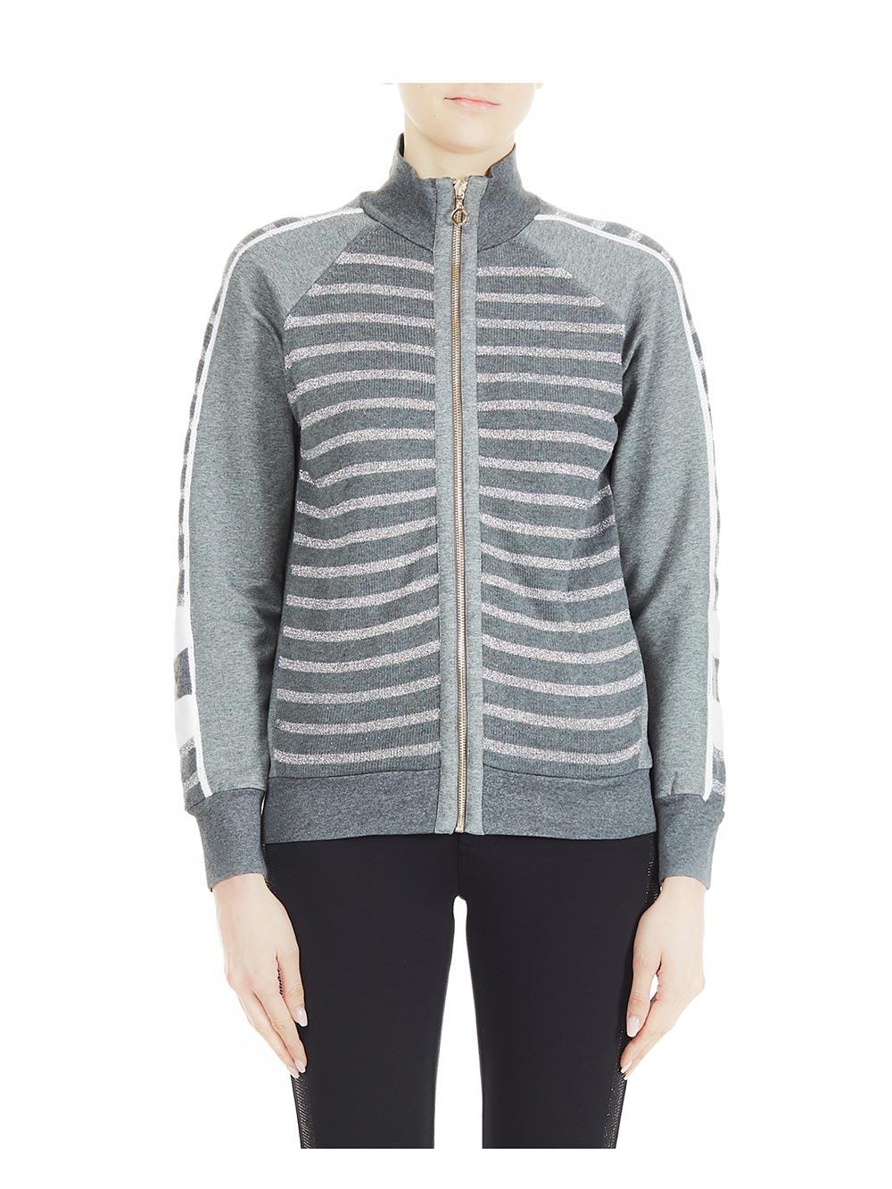 Tuta Donna Liu Jo Sport righe bicolor grigio argento - TF0064F082704801