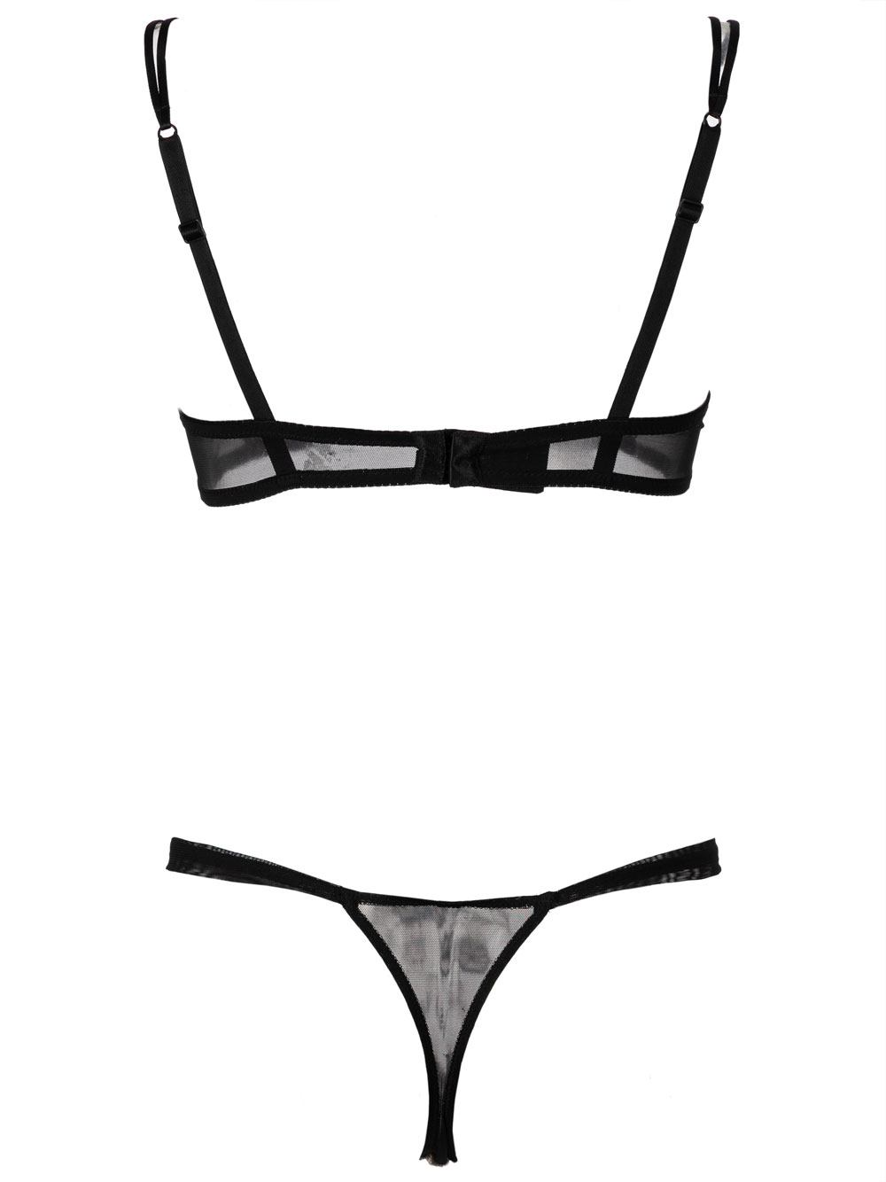 Completo Intimo Donna Ambra in Toulle Nero Nude - 775521 Completo Intimo Donna Ambra in Toulle Nero Nude - 775521