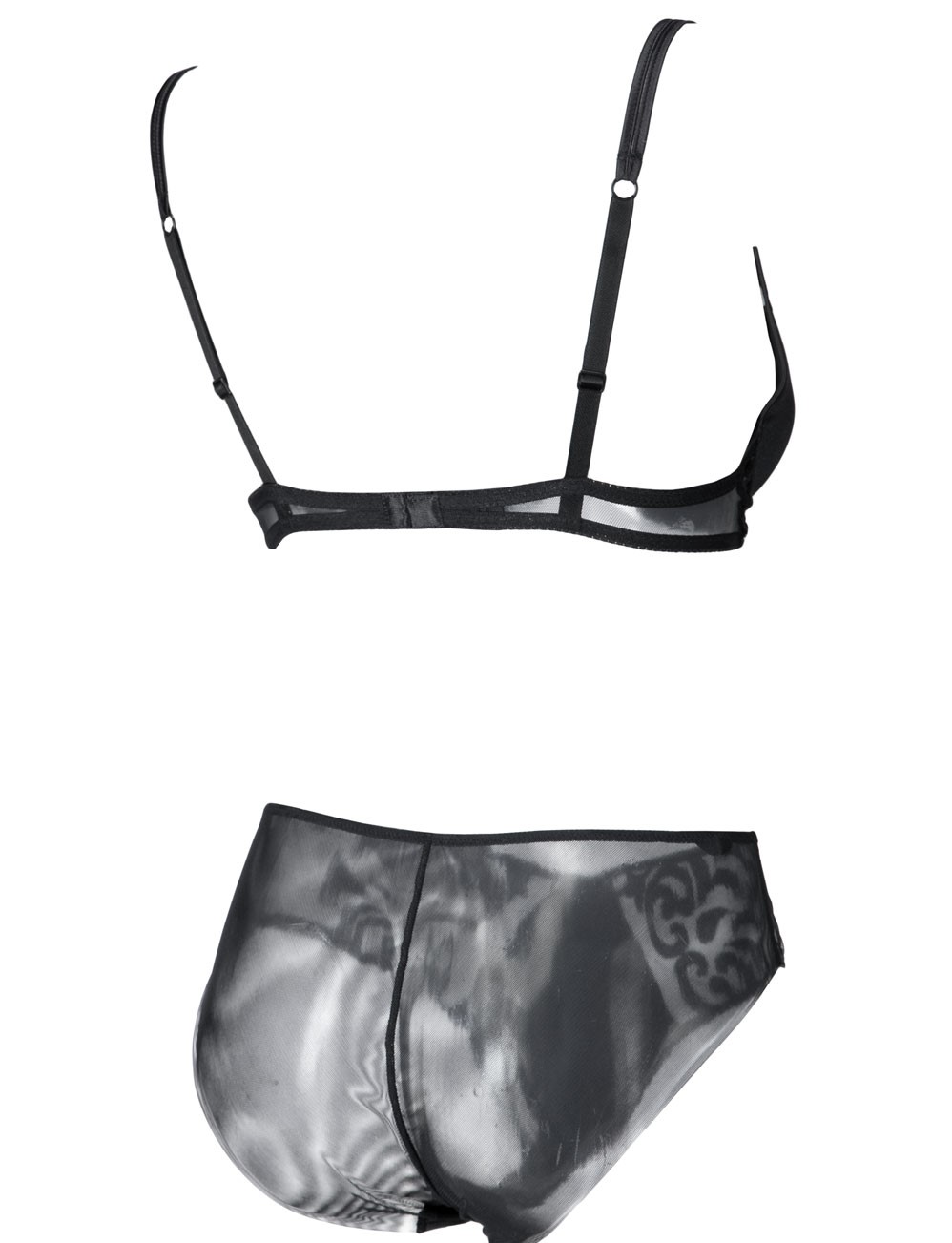 Completo Intimo Donna Ambra in Toulle Nero - S1722100 Completo Intimo Donna Ambra in Toulle Nero - S1722100