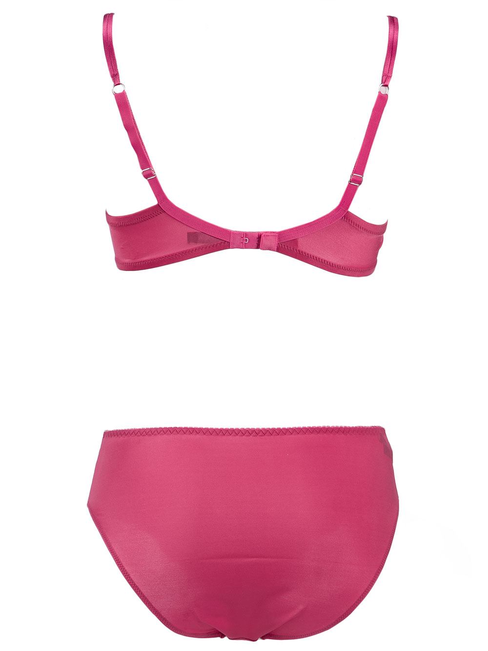 Completo Intimo Donna Ambra in Toulle Rosa Scuro - P180332473 Completo Intimo Donna Ambra in Toulle Rosa Scuro - P180332473