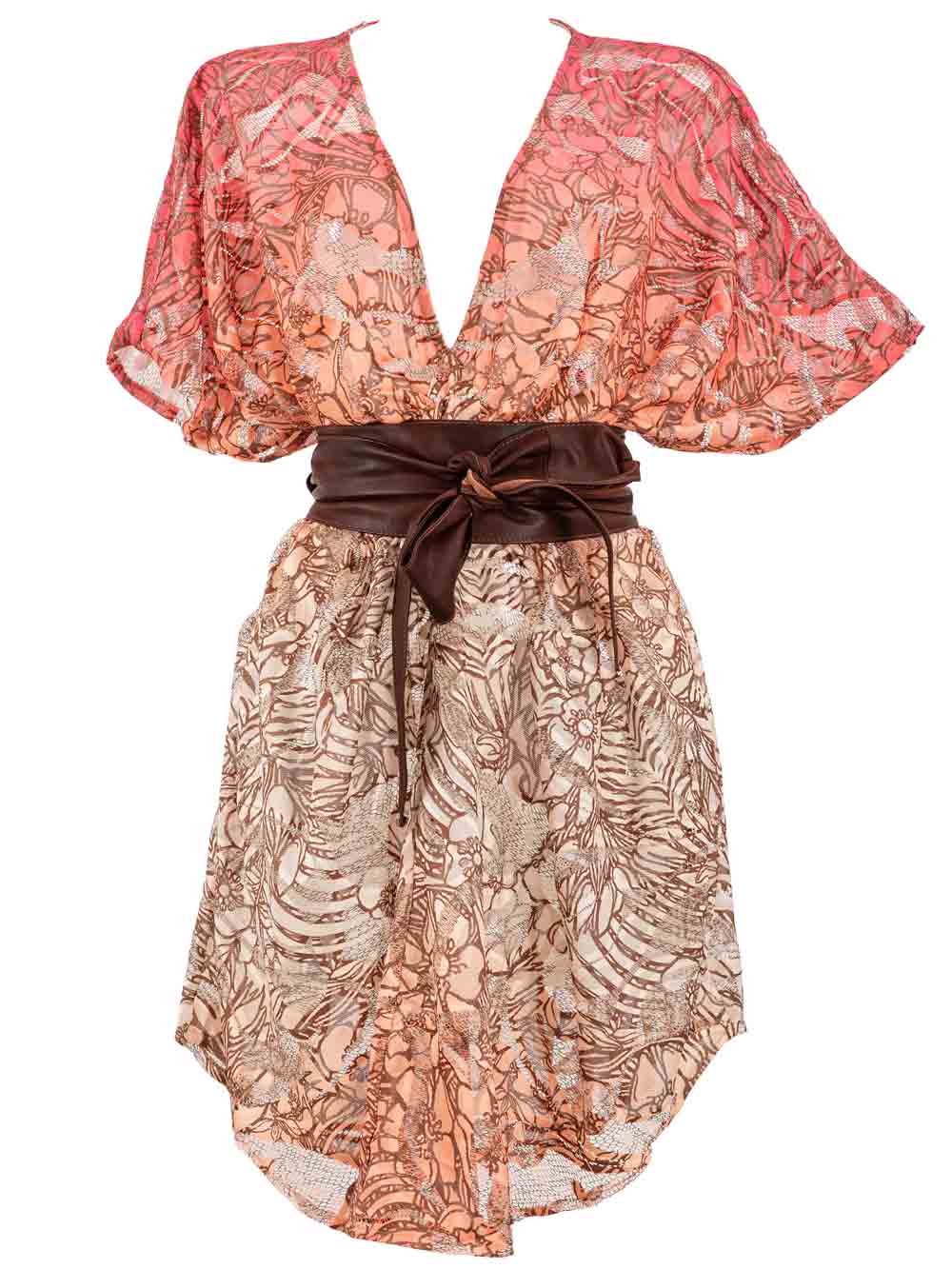 Abito Poncho Donna Pin Up Stars macrostampa floreale Rosa - PA182ASR18 Abito Poncho Donna Pin Up Stars macrostampa floreale Rosa - PA182ASR18