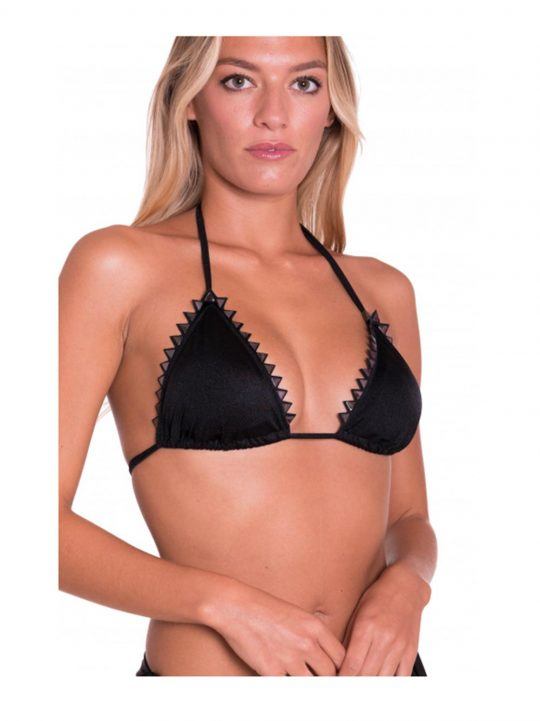Bikini Donna Pin Up Stars nero in lycra elasticizzata semilucida - PA030TR34