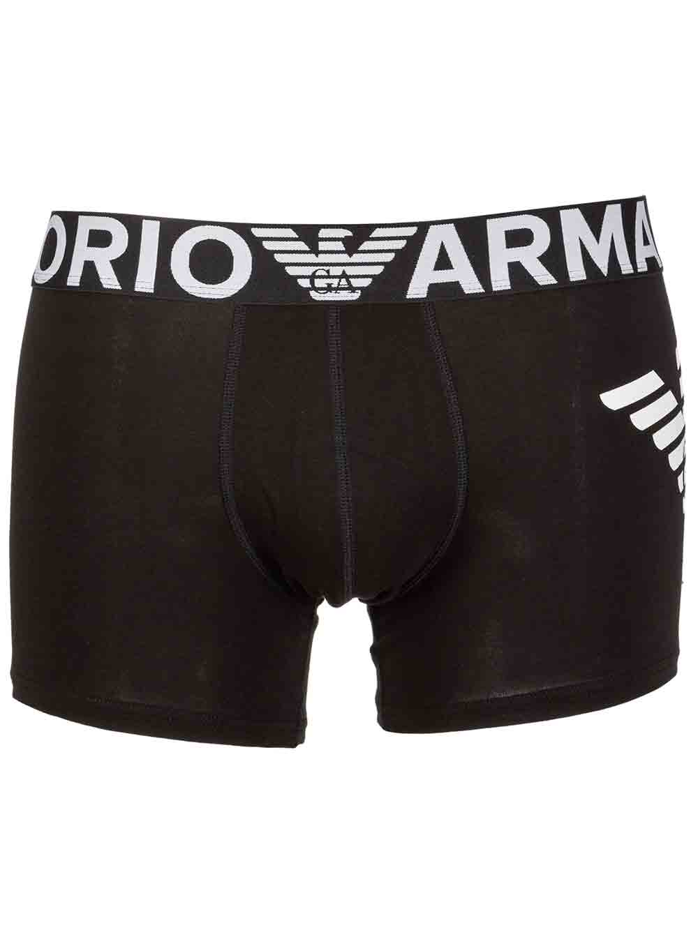 Boxer Uomo Emporio Armani Fondo Nero - 1117761P72520 Boxer Uomo Emporio Armani Fondo Nero - 1117761P72520