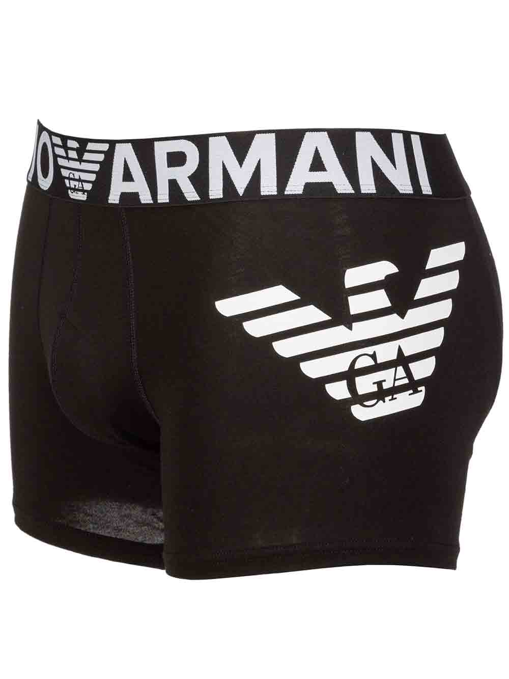 Boxer Uomo Emporio Armani Fondo Nero - 1117761P72520 Boxer Uomo Emporio Armani Fondo Nero - 1117761P72520