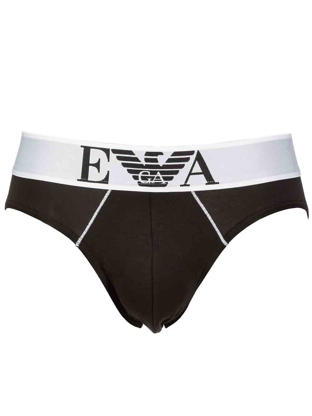 Slip Medio Uomo Emporio Armani Nero - 1108141P52320
