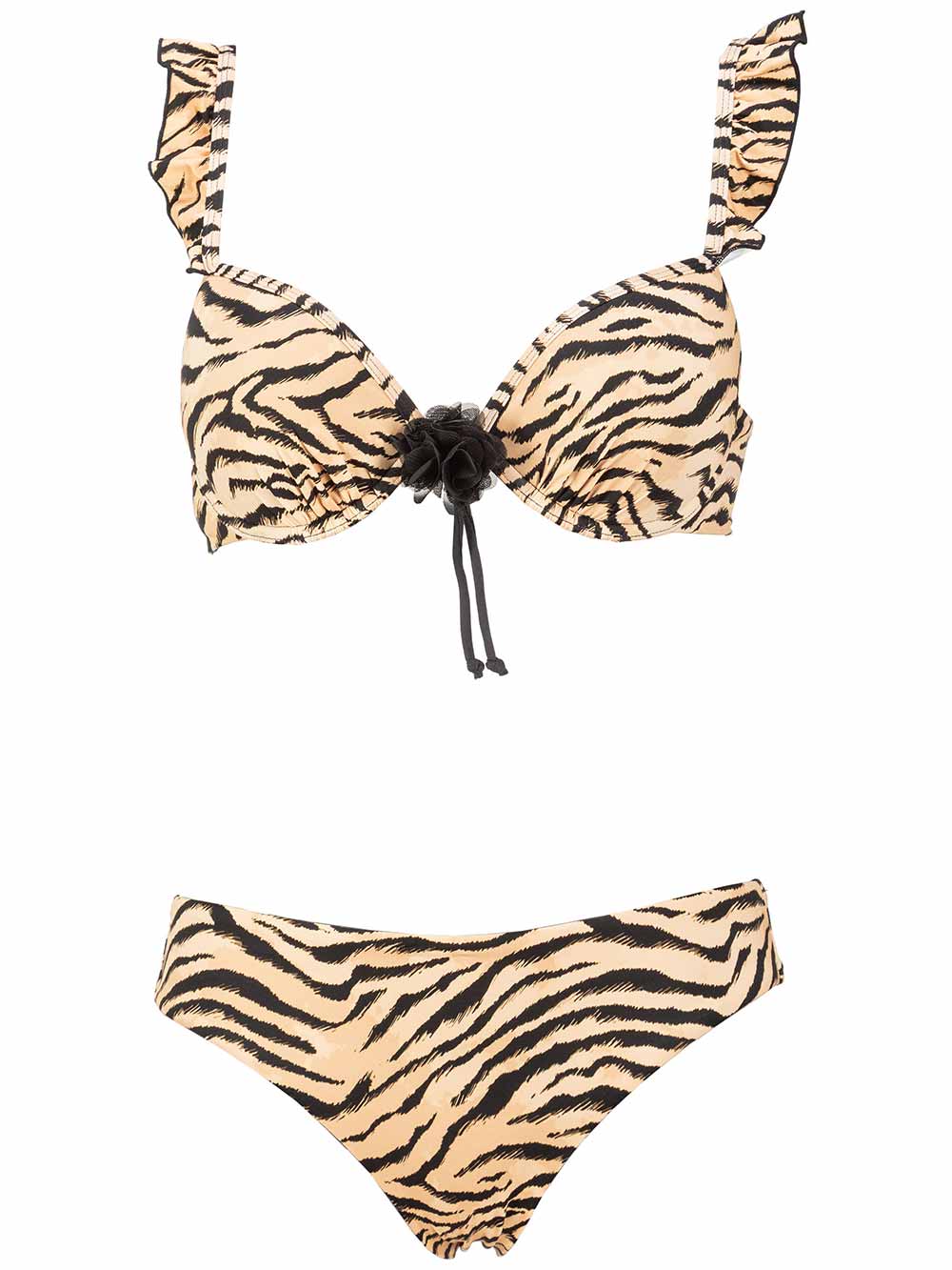 Bikini Donna Vacanze Italiane Fantasia animalier tigrato Marrone - VI21072 Bikini Donna Vacanze Italiane Fantasia animalier tigrato Marrone - VI21072