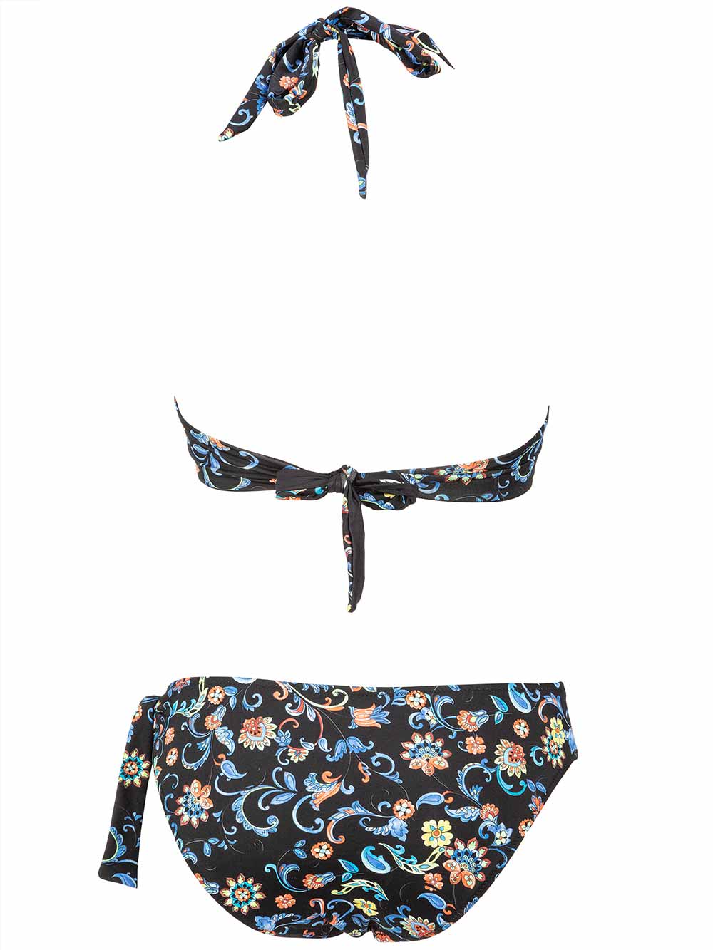 Bikini Donna Vacanze Italiane Fantasia fantasia floreale Nero - V121034 Bikini Donna Vacanze Italiane Fantasia fantasia floreale Nero - V121034