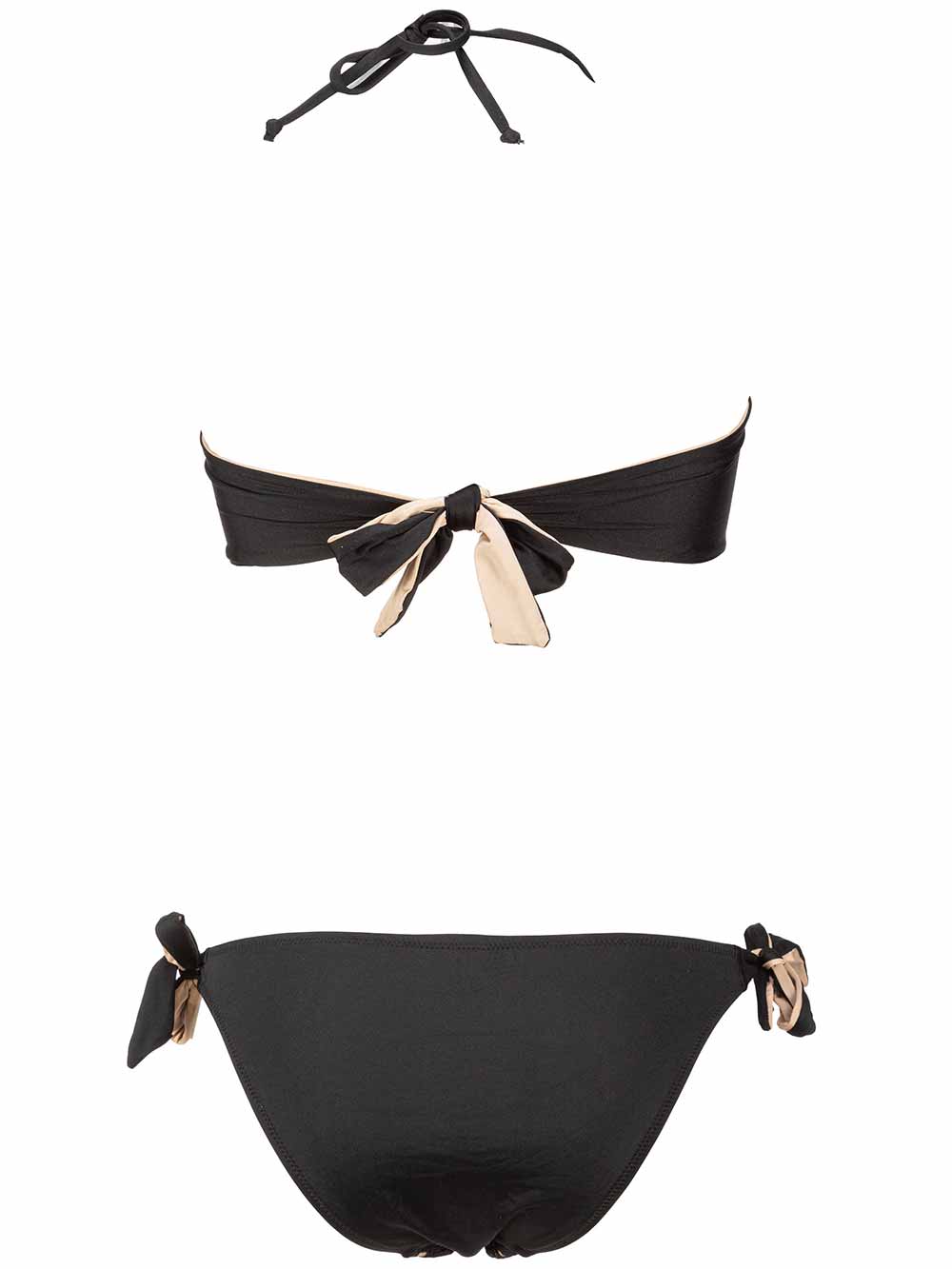 Bikini Donna Vacanze Italiane Nero Cipria Laserato - V121067 Bikini Donna Vacanze Italiane Nero Cipria Laserato - V121067