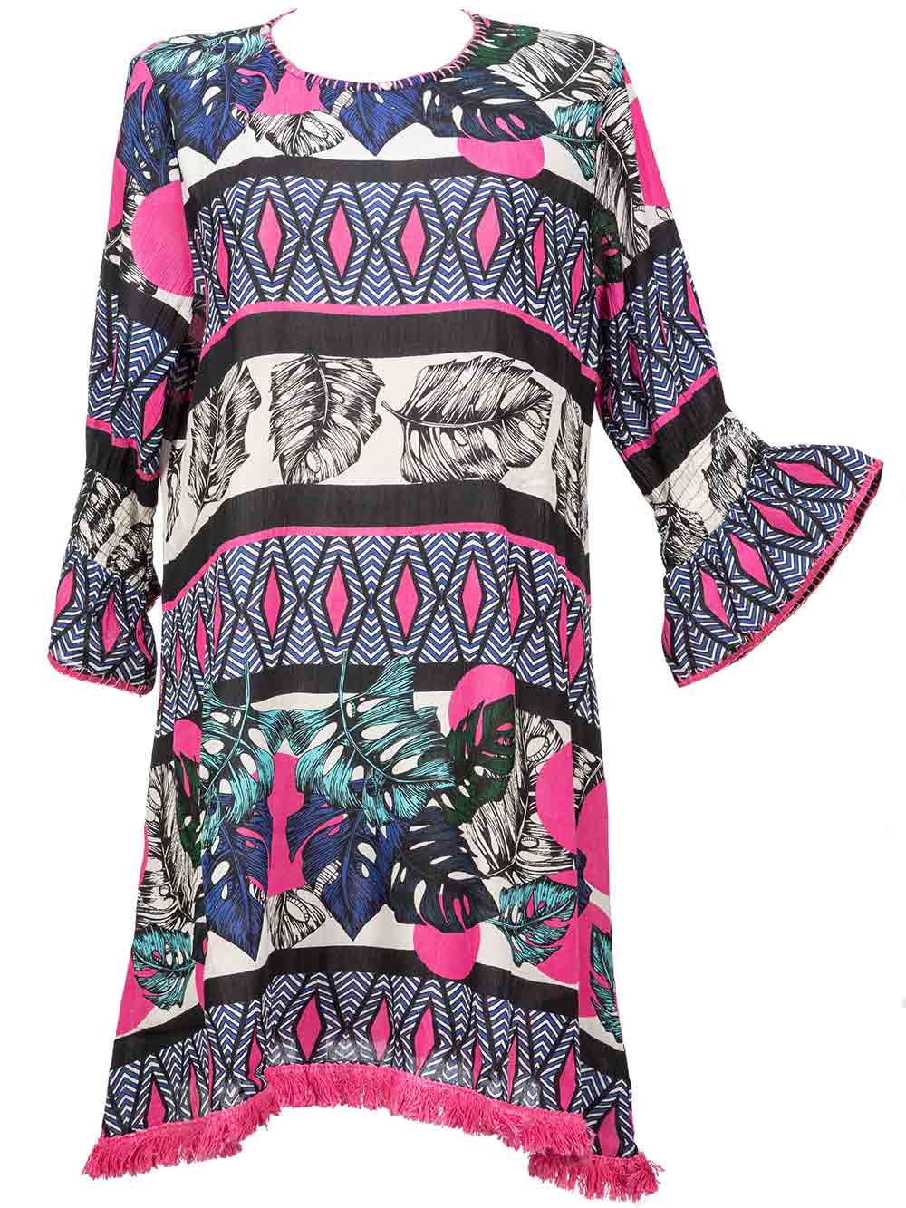 Kaftano Donna Vacanze Italiane Fantasia Tribale - VI21009PINK