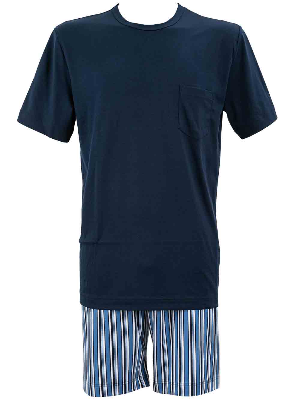 Pigiama Uomo Mey in Cotone Blu - 18770788668