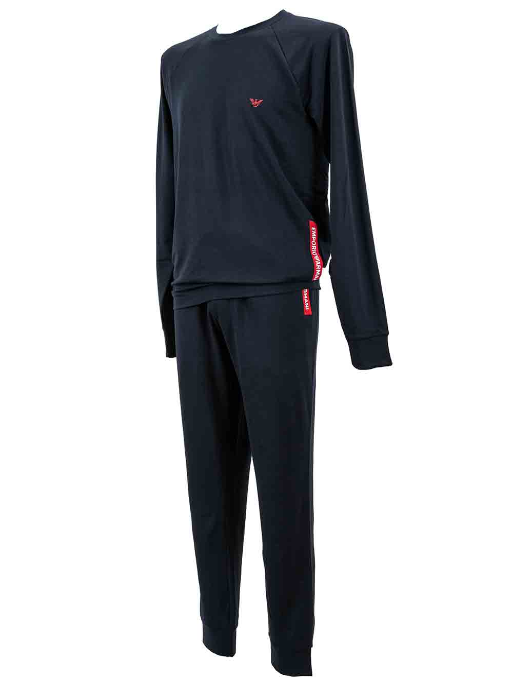 Tuta Uomo Emporio Armani in Cotone Blu - 1119361P575135 Tuta Uomo Emporio Armani in Cotone Blu - 1119361P575135