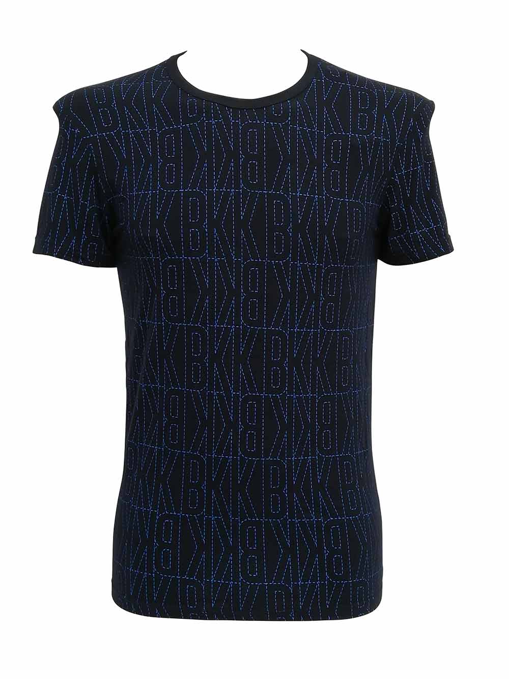 Maglia Uomo Bikkembergs in Cotone Blu - VBKT05125S222 Maglia Uomo Bikkembergs in Cotone Blu - VBKT05125S222