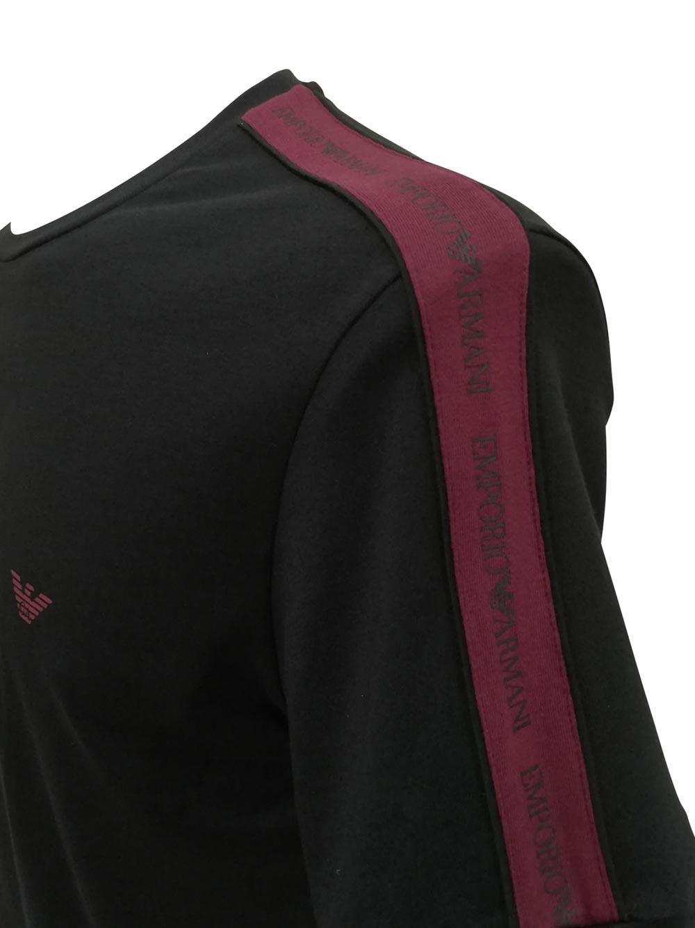 Maglia Uomo Emporio Armani Nera - 1118901A71720 Maglia Uomo Emporio Armani Nera - 1118901A71720