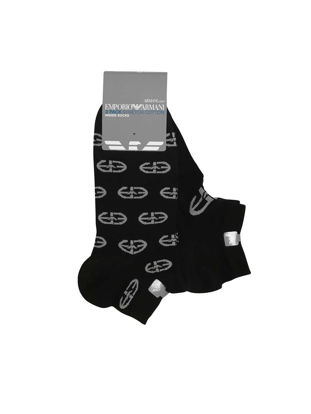 Bipack Calzino basso caviglia Emporio Armani Nero e Grigio - 3022282R27420 Bipack Calzino basso caviglia Emporio Armani Nero e Grigio - 3022282R27420