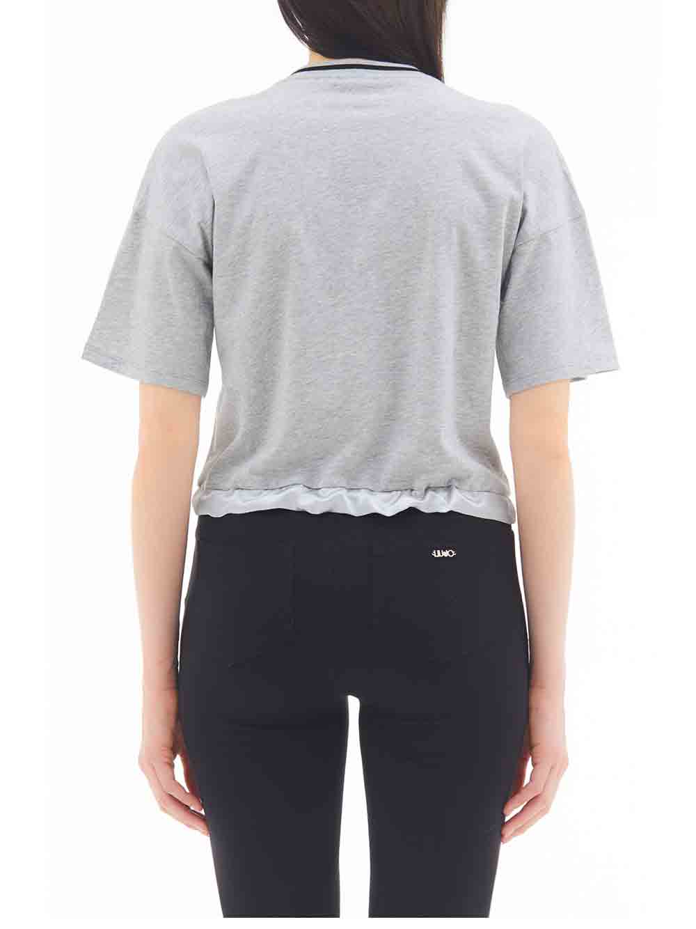 Maglietta Donna Liu Jo Sport Grigia Melange - TA2086JS92302032 Maglietta Donna Liu Jo Sport Grigia Melange - TA2086JS92302032