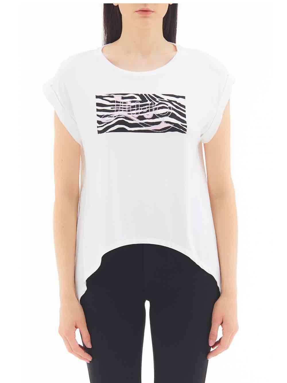 Maglietta Donna Liu Jo Sport Panna - TA2098J790511001 Maglietta Donna Liu Jo Sport Panna - TA2098J790511001