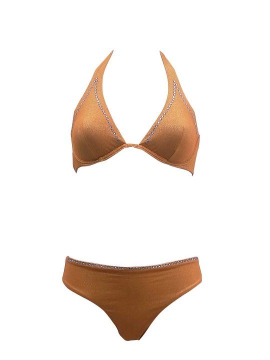 Bikini Donna Valery color orange doré Lurex delicato - RGE33PR66