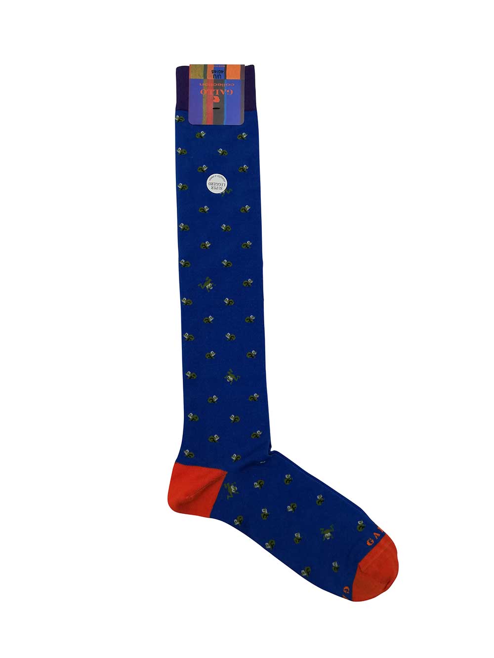 Gambaletto Uomo Gallo in filo di scozia Fantasia Ranocchie Francese - AP51263430133 Gambaletto Uomo Gallo in filo di scozia Fantasia Ranocchie Francese - AP51263430133