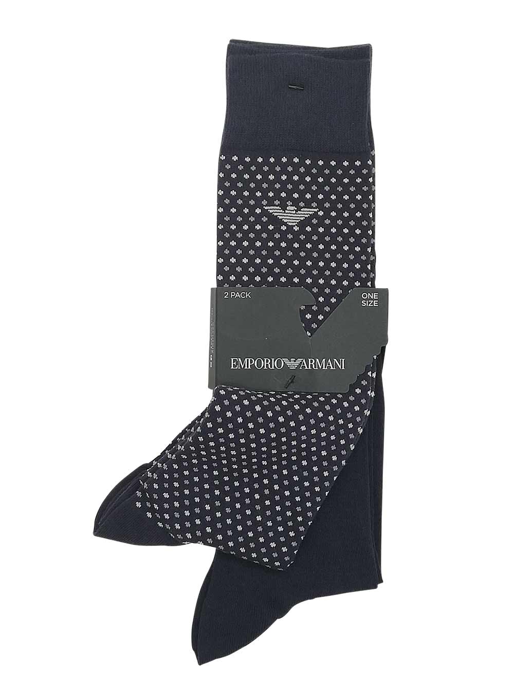 Calza Gambaletto Uomo Bipack Emporio Armani Blu - 3023012F274135 Calza Gambaletto Uomo Bipack Emporio Armani Blu - 3023012F274135