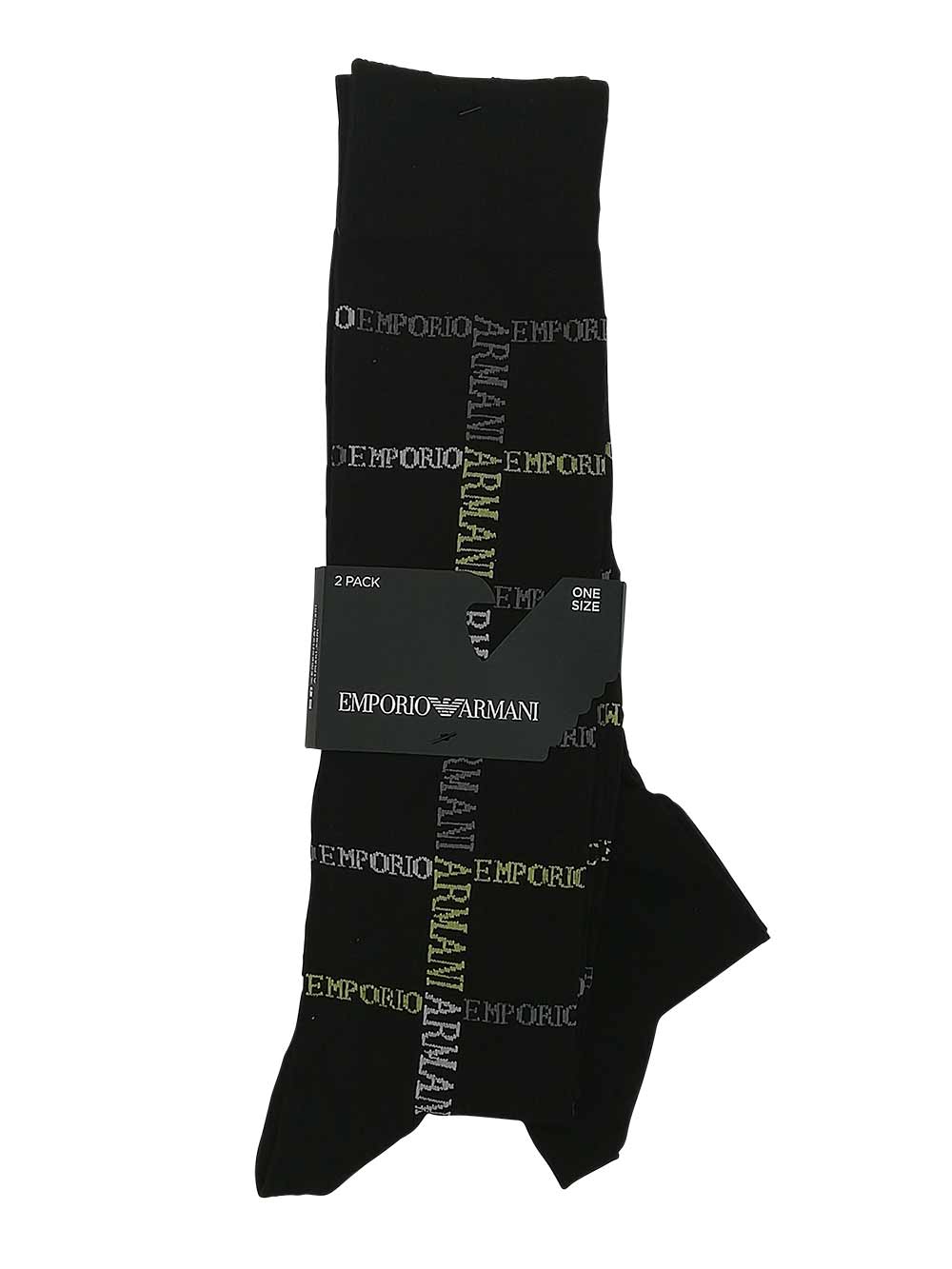 Calza Gambaletto Uomo Bipack Emporio Armani Nero - 3023012F28020 Calza Gambaletto Uomo Bipack Emporio Armani Nero - 3023012F28020