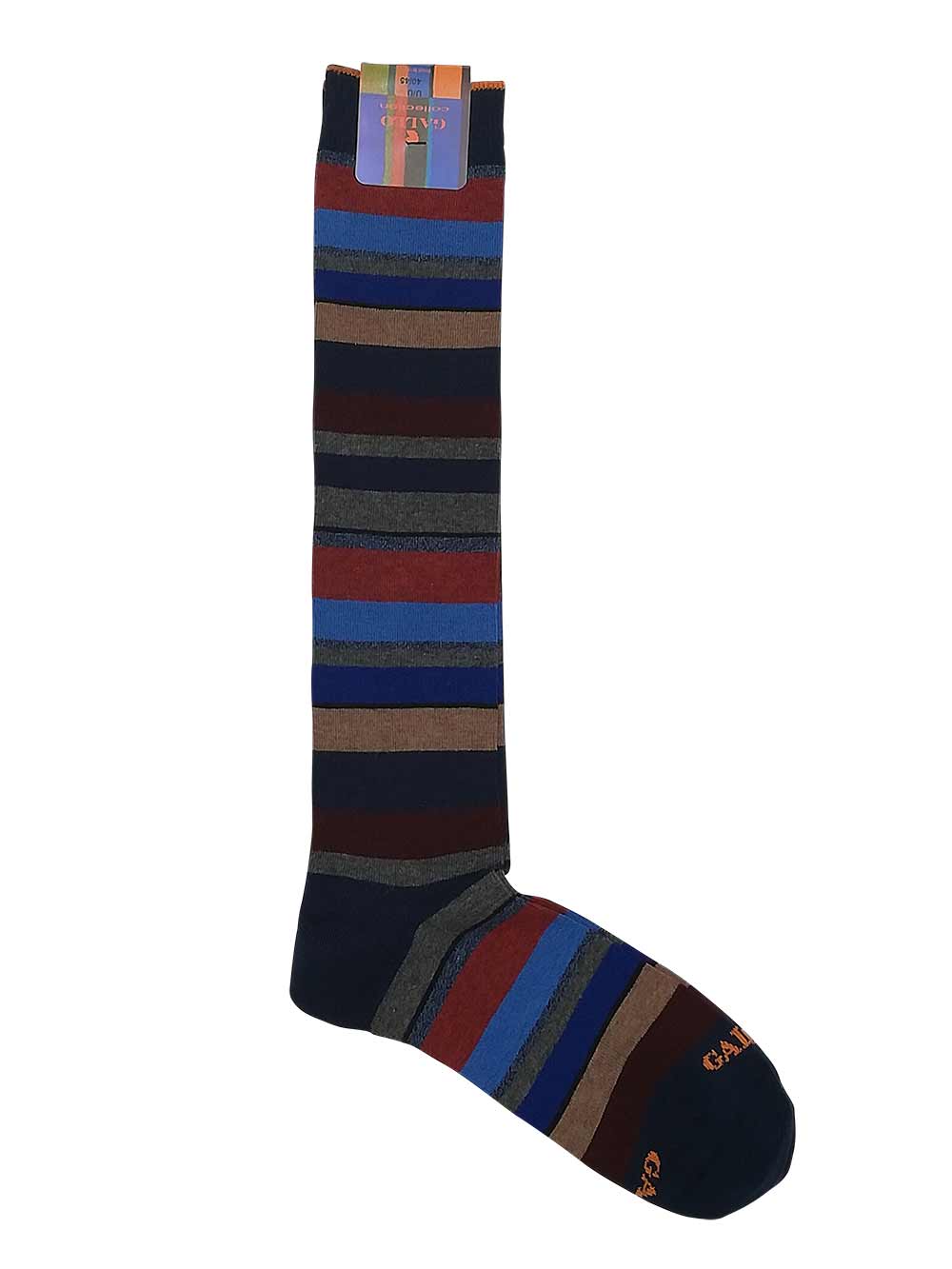 Gambaletto Uomo Gallo maglia rasata Fantasia Righe Multicolor - AP10341312811 Gambaletto Uomo Gallo maglia rasata Fantasia Righe Multicolor - AP10341312811