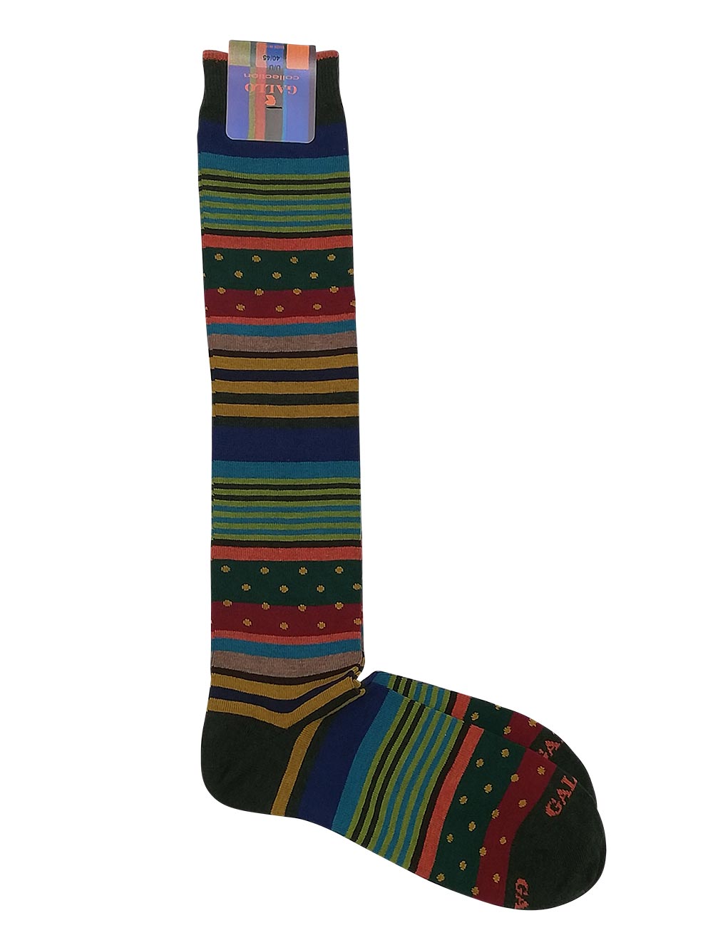 Gambaletto-Uomo-Gallo-maglia-rasata-Fantasia-Righe-Multicolor-Pois---AP51239330354 Gambaletto Uomo Gallo maglia rasata Fantasia Righe Multicolor Pois - AP51239330354