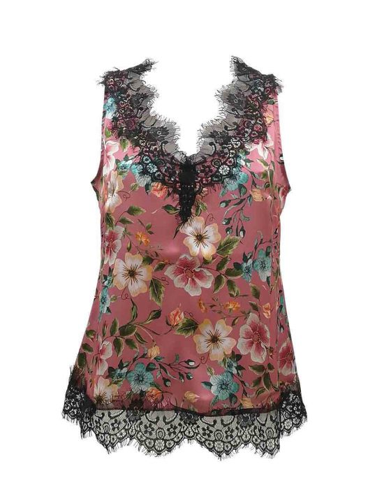 Canotta Pizzo Con Spalline Sottili - Beige - 5.00&euro; - Kiabi