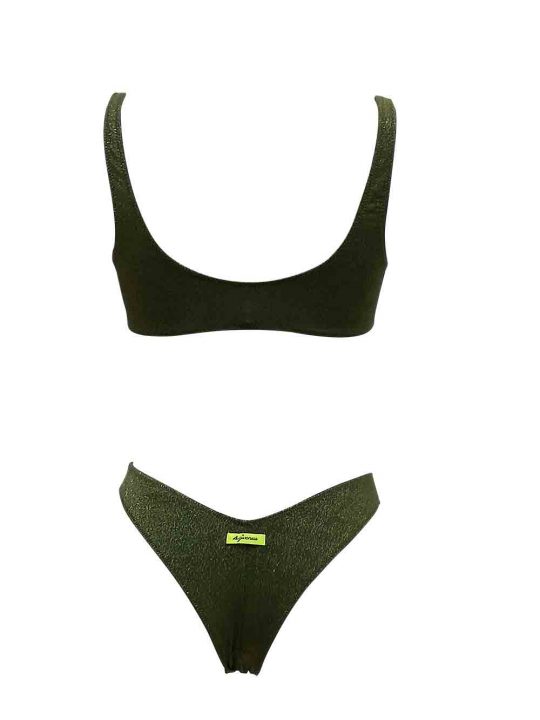 Bikini Donna 4Giveness in lycra Verde Militare - FGBW0727