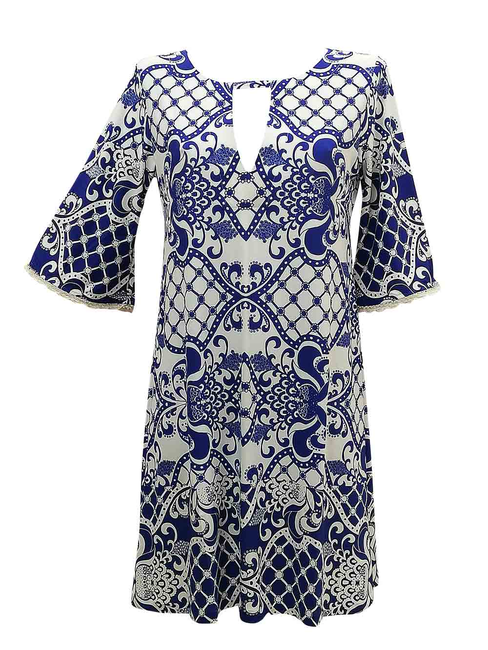 Abitino Mare Donna Valery stampa fantasia maioliche - ABE44PR70 (1)