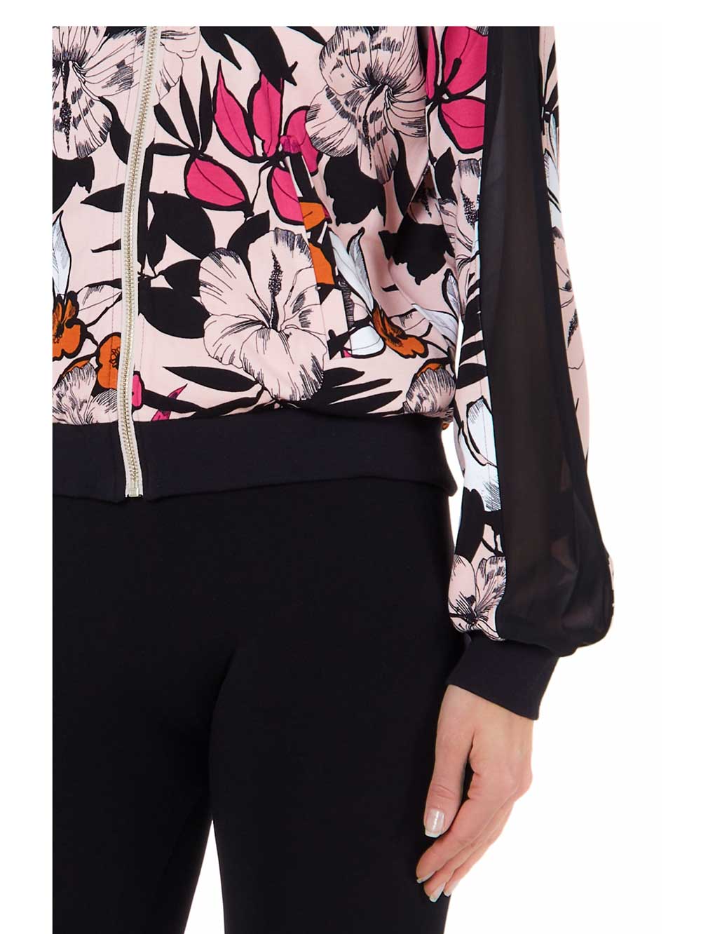 Felpa-Aperta-Donna-Liu-Jo-Sport-Fantasia-Floreale-Tropical---TA3067J6182R9959-(3) Felpa Aperta Donna Liu Jo Sport Fantasia Floreale Tropical - TA3067J6182R9959