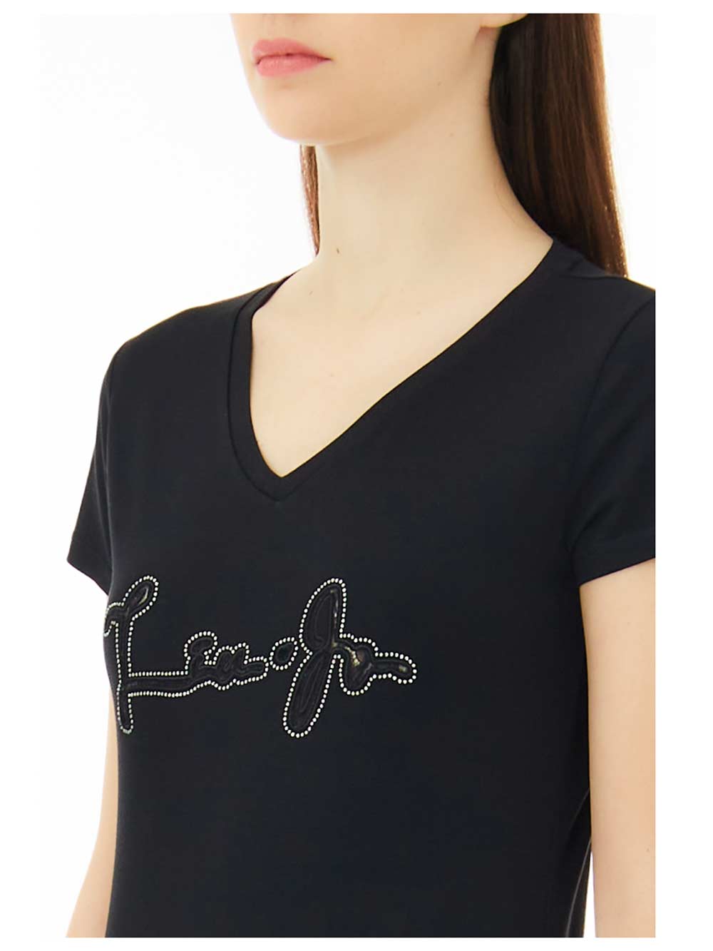 Maglietta-Donna-Liu-Jo-Sport-Nera---TA3089J5003Q9062-(3) Maglietta Donna Liu Jo Sport Nera - TA3089J5003Q9062